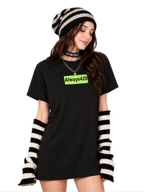 Get Down Art Always 420 Oversized T Shirt